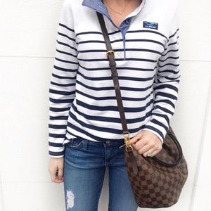 L.L. Bean Nautical Rugby Pullover